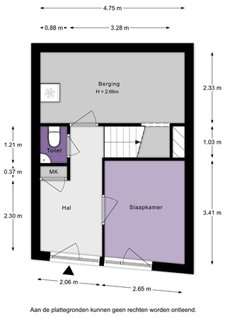 Floorplan - Jan Pettersonstraat 13, 3077 MN Rotterdam
